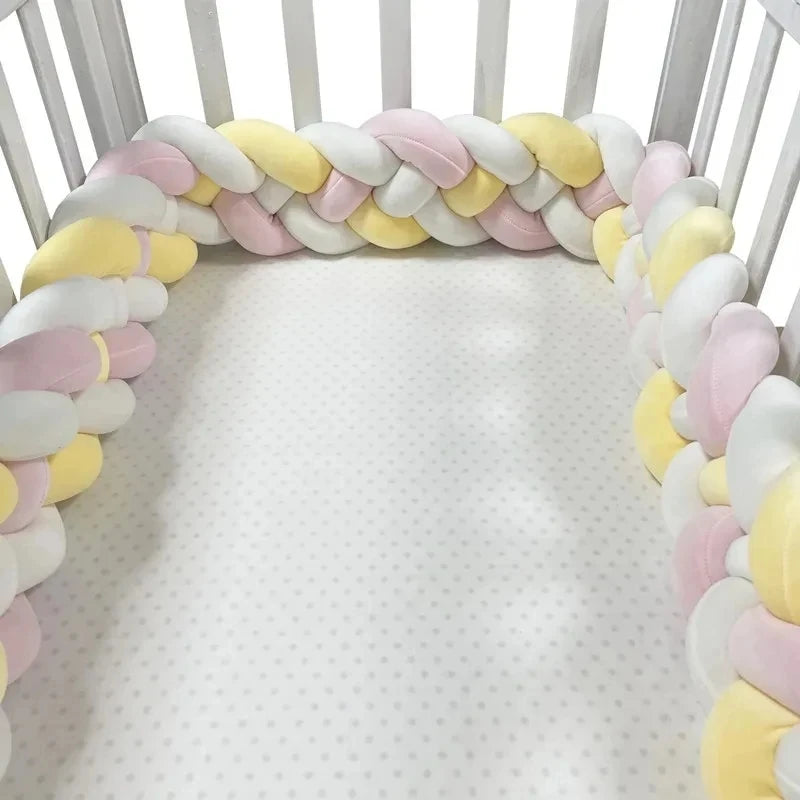 BRAIDED BABY BED BUMPER