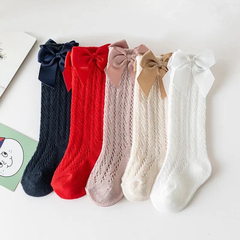 -Chaussettes hautes papillon pour bébé fille