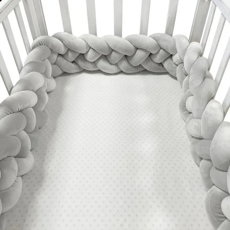 BRAIDED BABY BED BUMPER