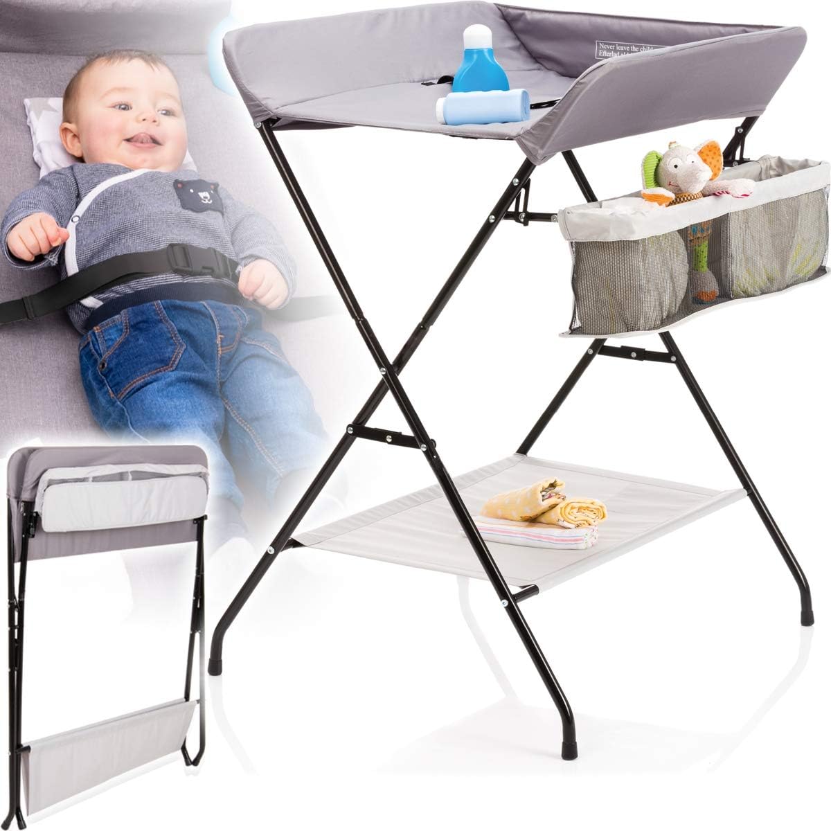 Multifunctional Foldable Baby Changing Table