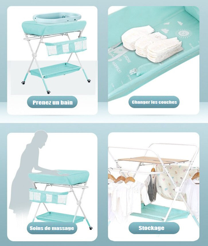 Multifunctional Foldable Baby Changing Table