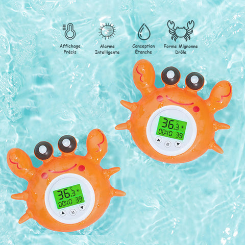 Crab Shaped Baby Bath Thermometer – Safe & Fun Bath Time