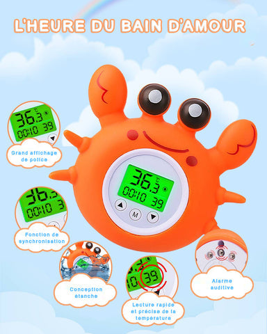 Crab Shaped Baby Bath Thermometer – Safe & Fun Bath Time