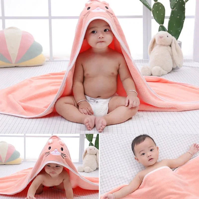 Animal Pattern Baby Bath Cape - TinyMums