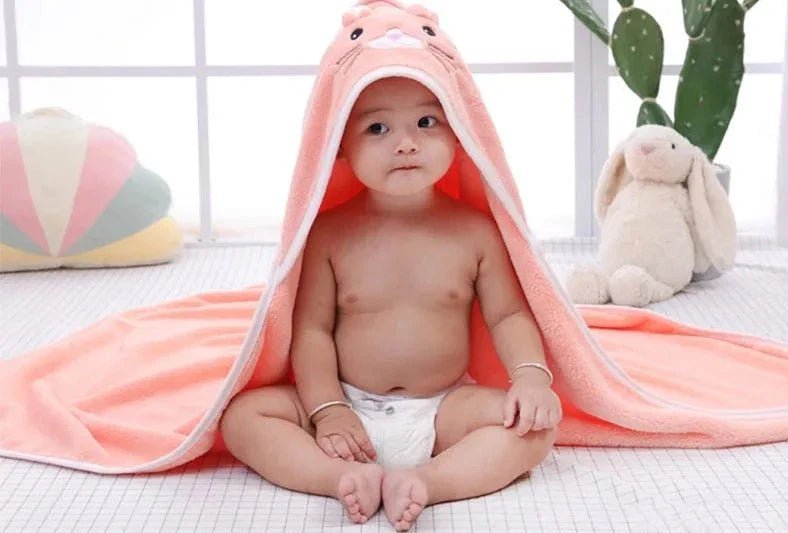 Animal Pattern Baby Bath Cape - TinyMums