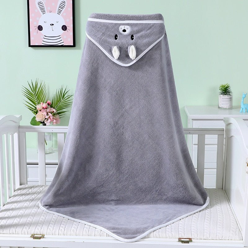 Animal Pattern Baby Bath Cape - TinyMums